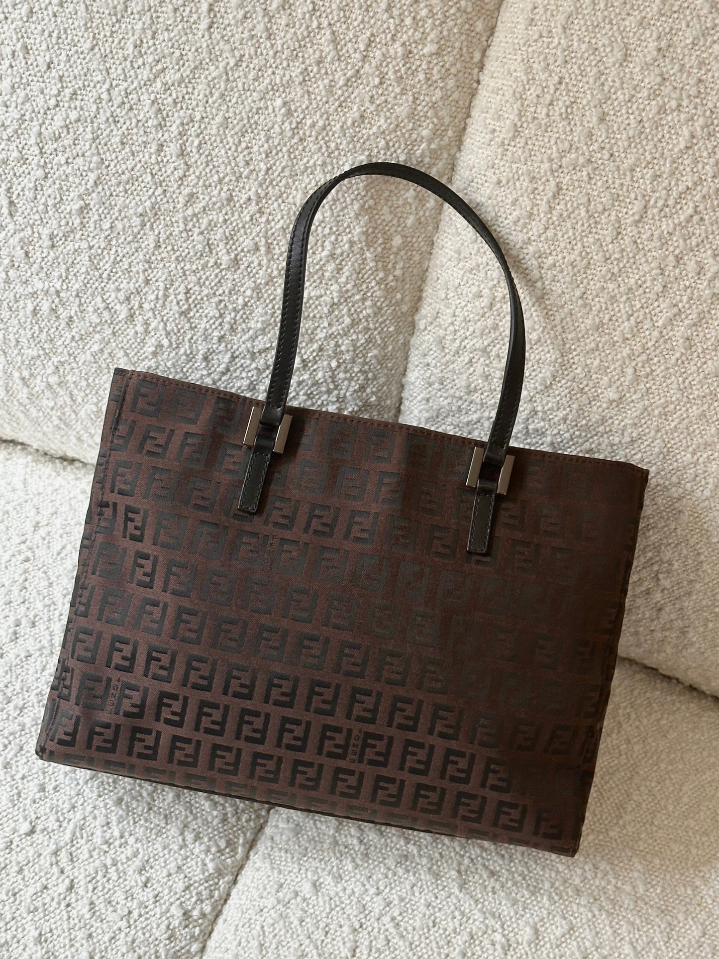 FENDI ZUCCHINO CANVAS MINI TOTE BAG