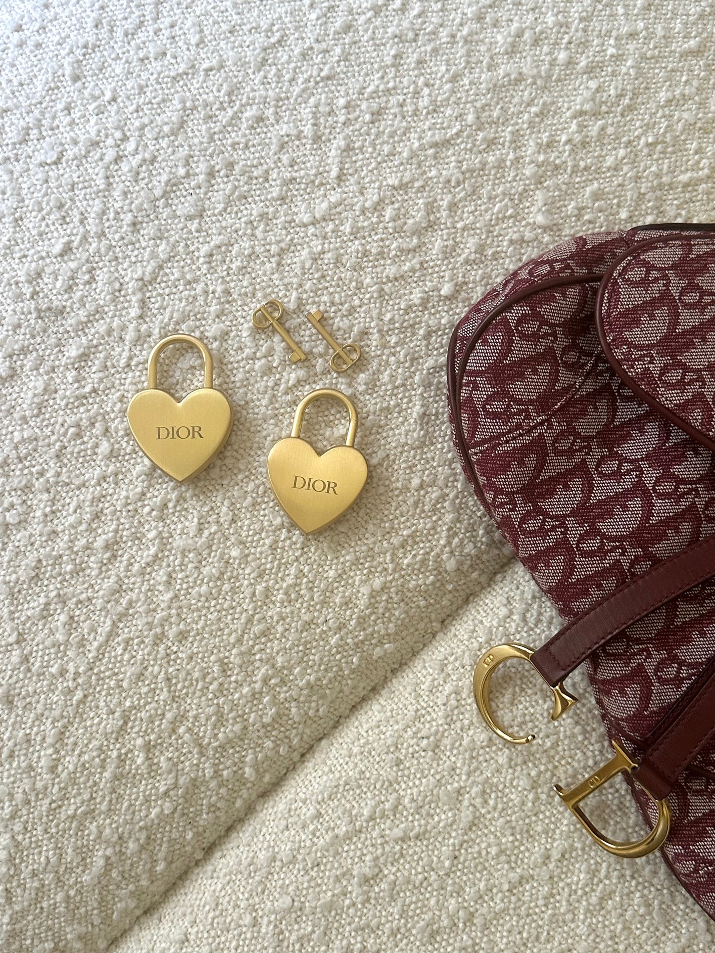 DIOR BFF LOVE LOCK AND KEY BAG CHARM