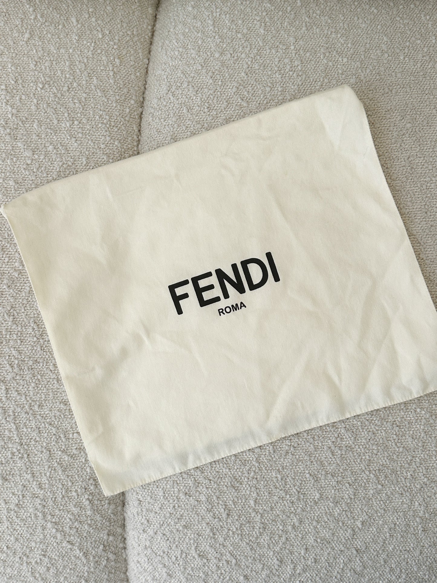 FENDI BROWN ZUCCA MONOGRAM POCHETTE