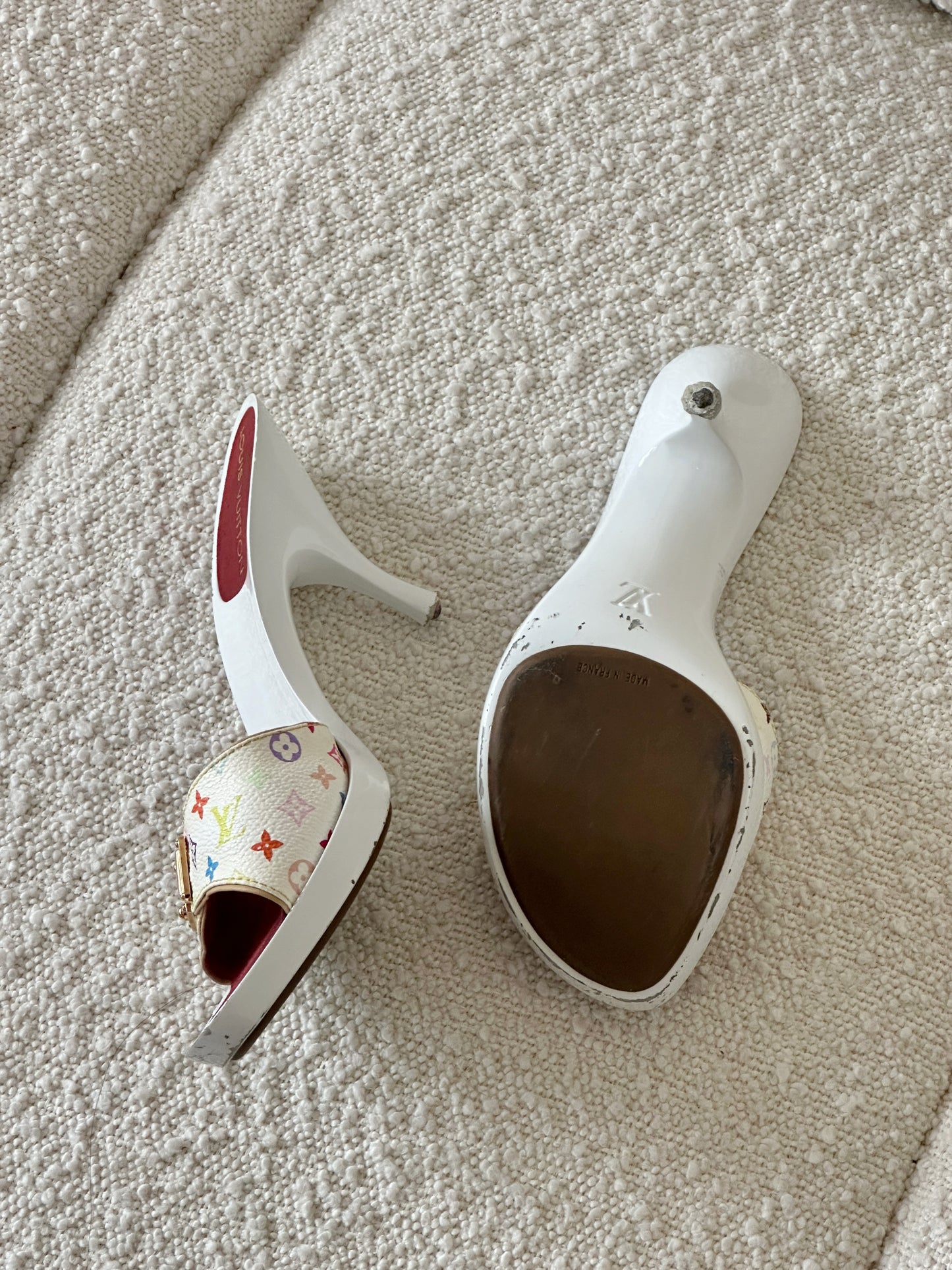 LOUIS VUITTON MURAKAMI MULTICOLOR HEELS