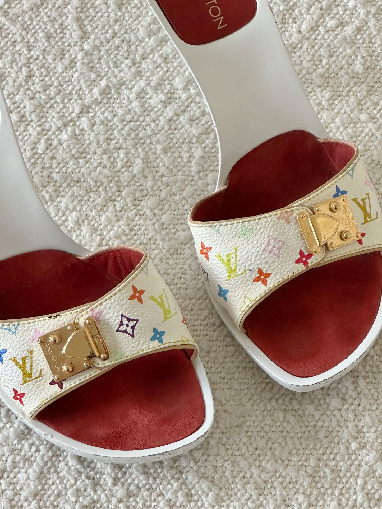 LOUIS VUITTON MURAKAMI MULTICOLOR HEELS