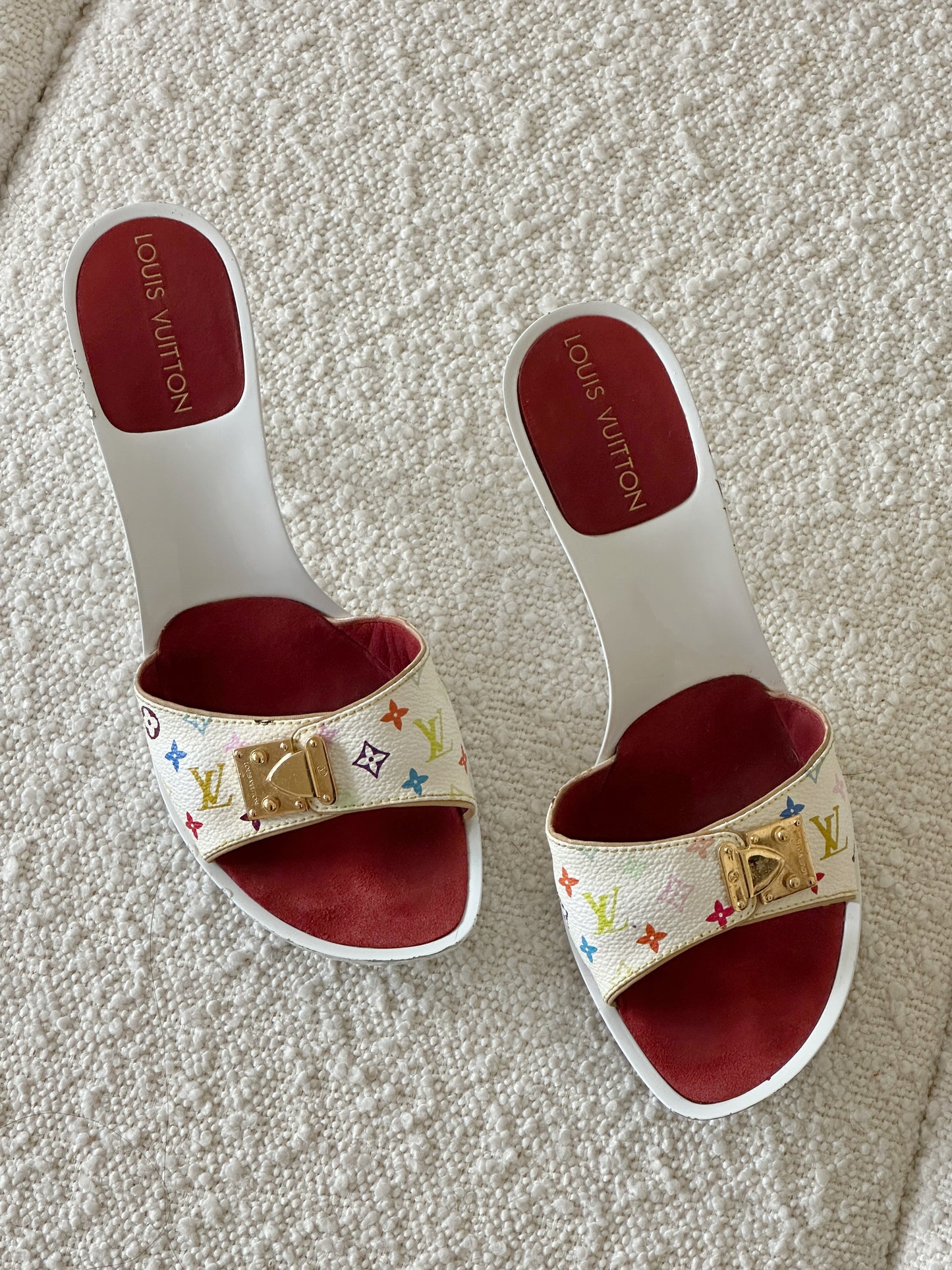 LOUIS VUITTON MURAKAMI MULTICOLOR HEELS