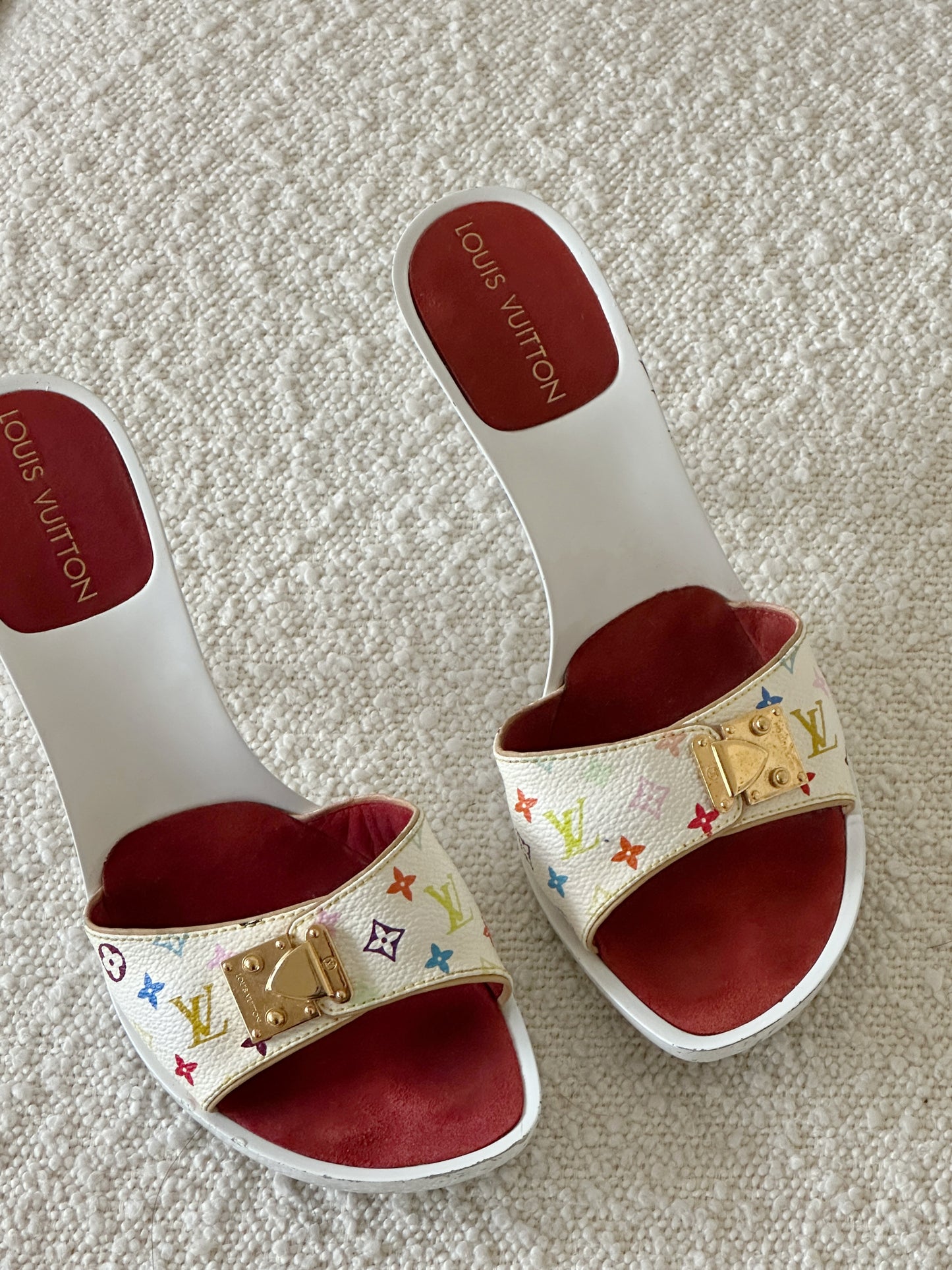 LOUIS VUITTON MURAKAMI MULTICOLOR HEELS