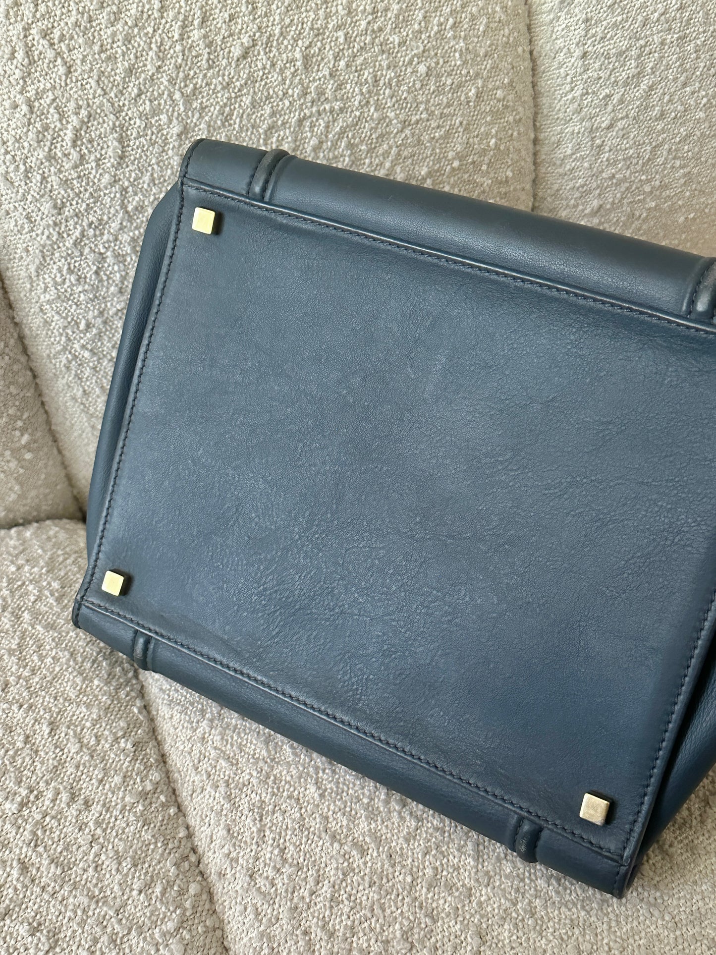 CELINE CALFSKIN PETROL BLUE PHANTOM LUGGAGE