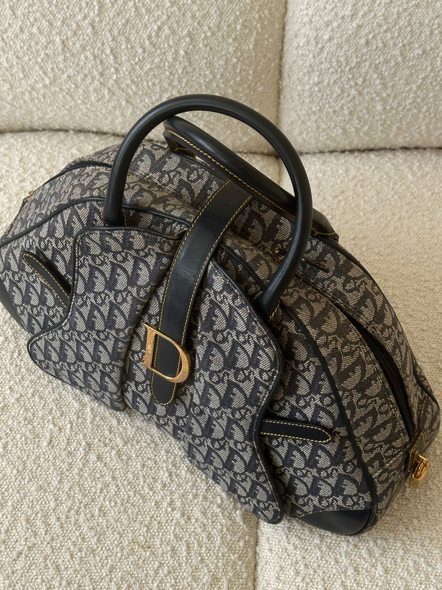 DIOR LARGE BOWLER DOUBLE SADDLE BAG