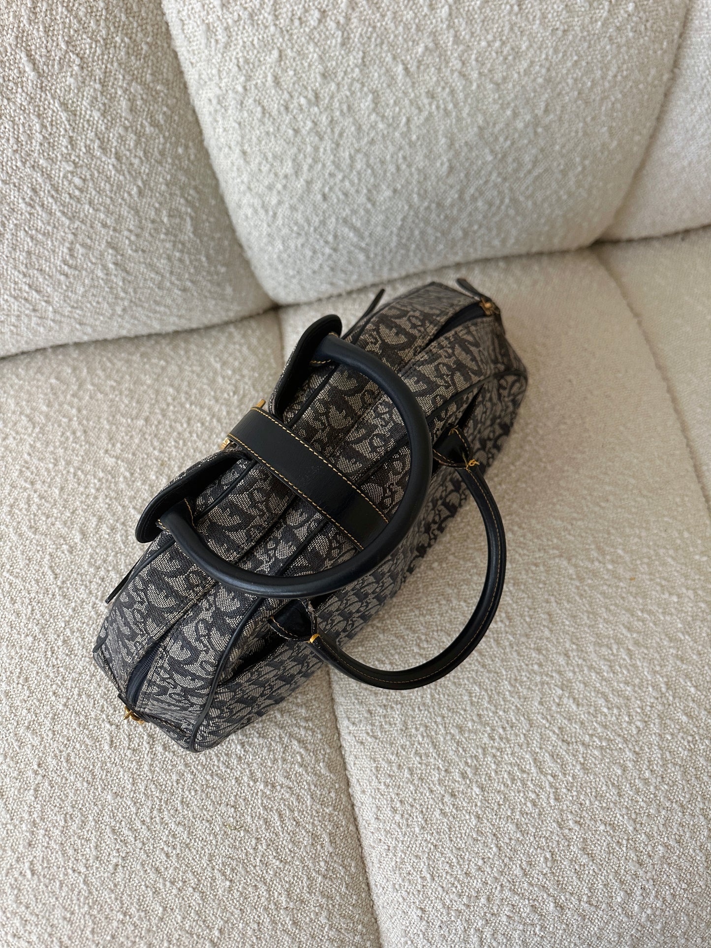 DIOR LARGE BOWLER DOUBLE SADDLE BAG