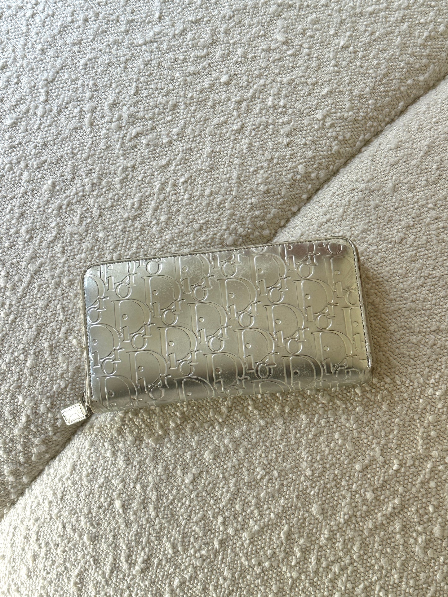 DIOR SILVER DIORISSIMO ZIP WALLET