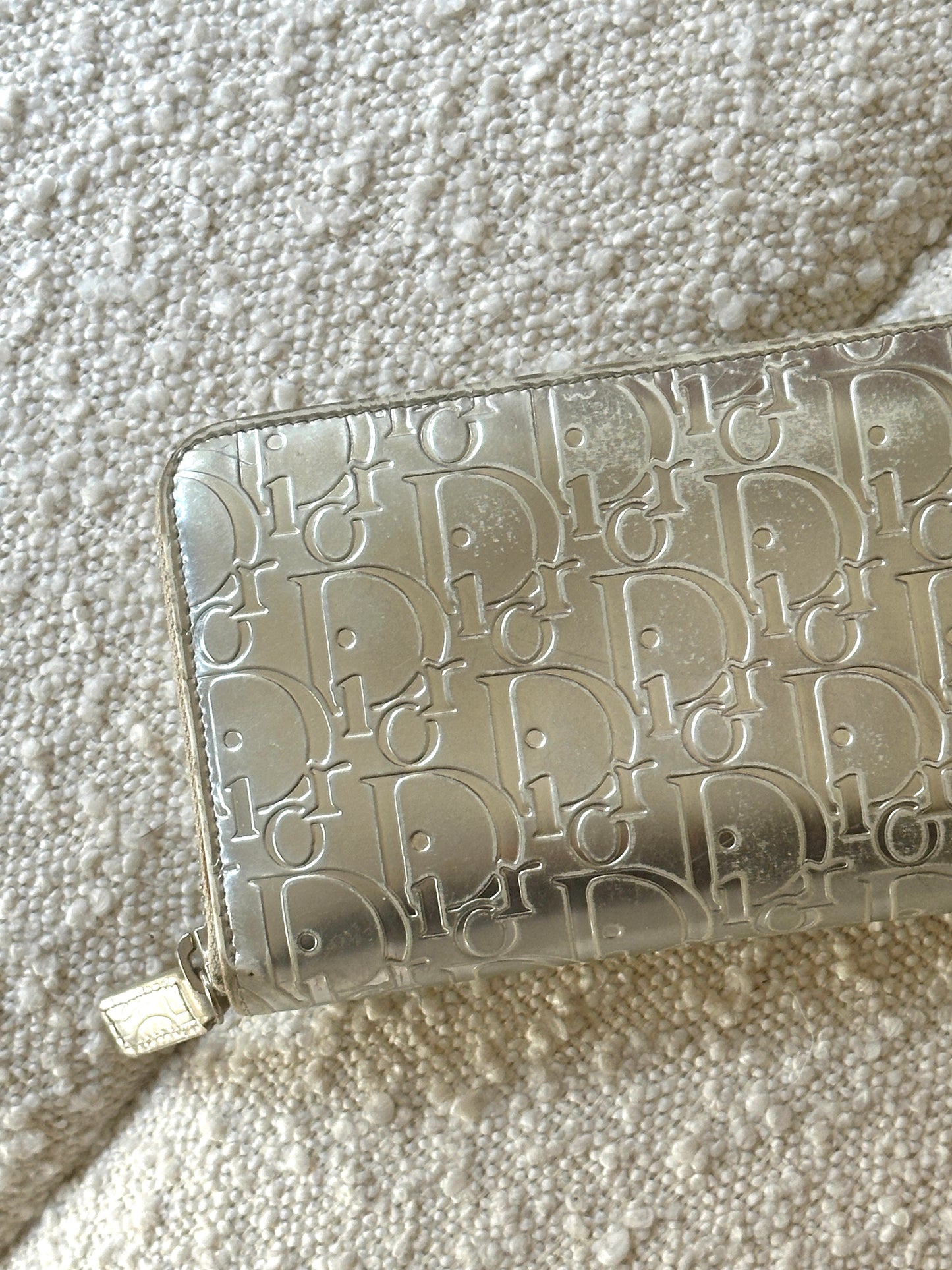 DIOR SILVER DIORISSIMO ZIP WALLET