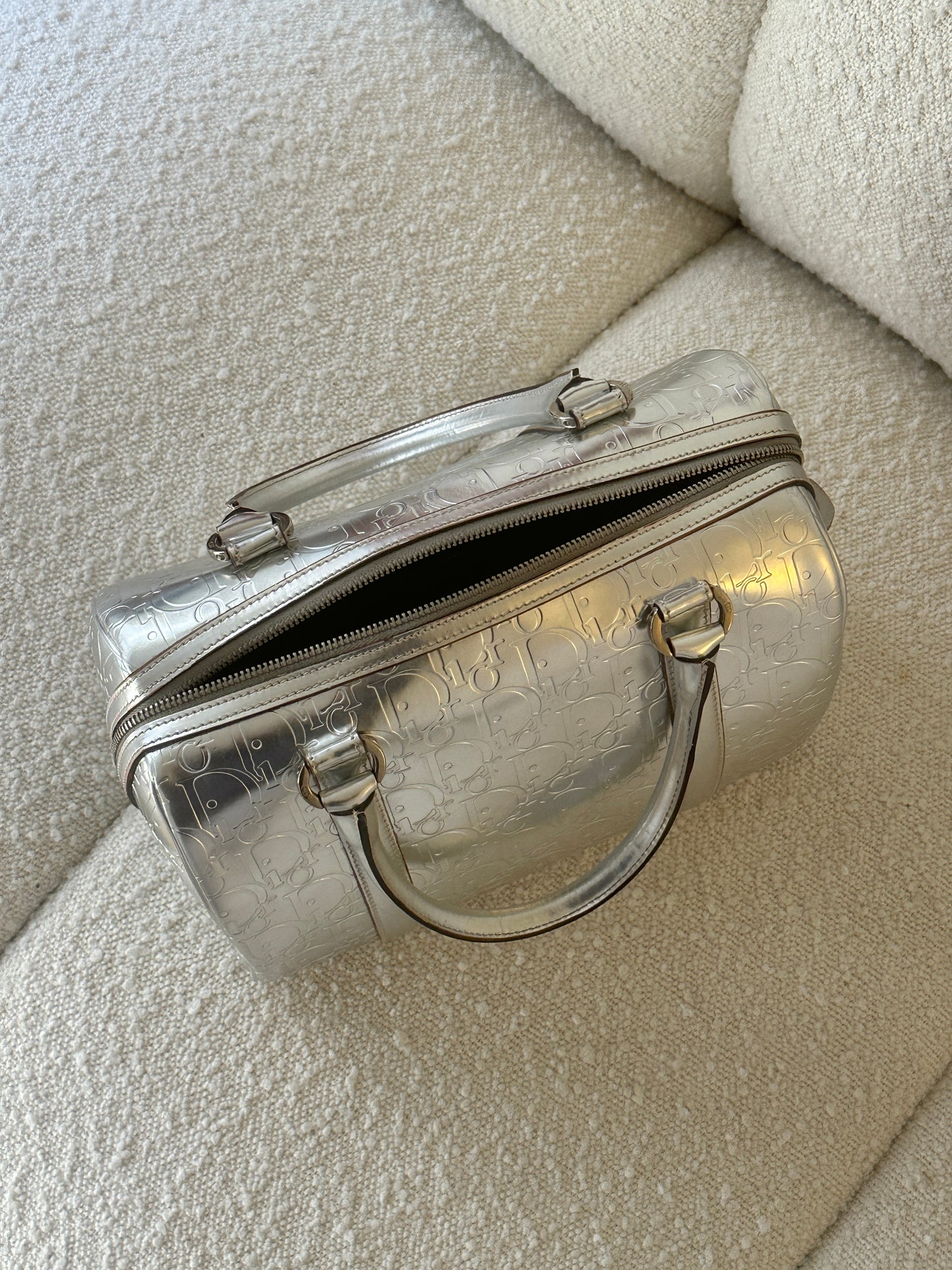 DIOR SILVER DIORISSIMO BOSTON BAG