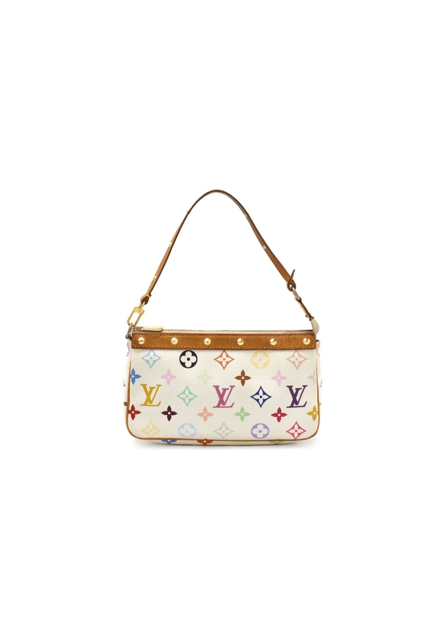 LOUIS VUITTON MULTICOLOUR  WHITE POCHETTE