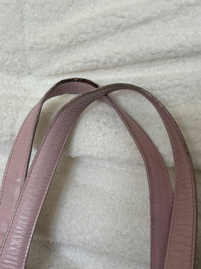 CHANEL PINK TRAVEL LINE NYLON TOTE BAG