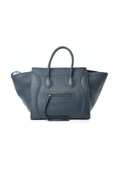 CELINE CALFSKIN PETROL BLUE PHANTOM LUGGAGE