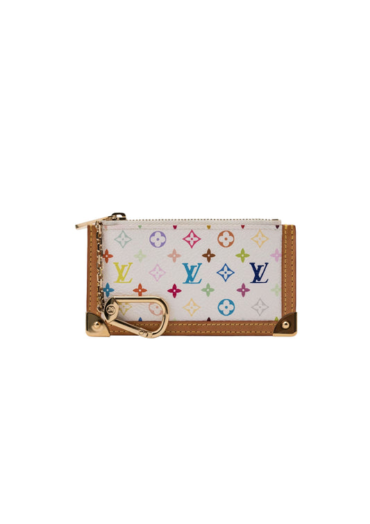 LOUIS VUITTON MULTICOLOUR WHITE KEY POUCH