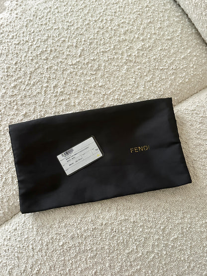 FENDI BEIGE ZUCCA MONOGRAM POCHETTE