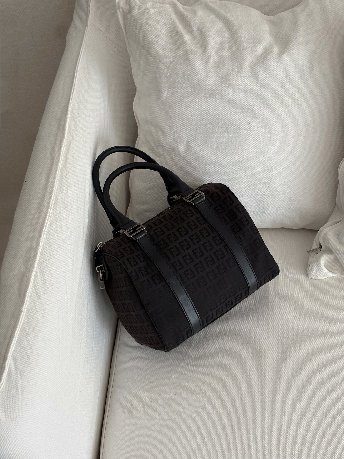 FENDI ZUCCHINO BAULETTO BOWLING BAG