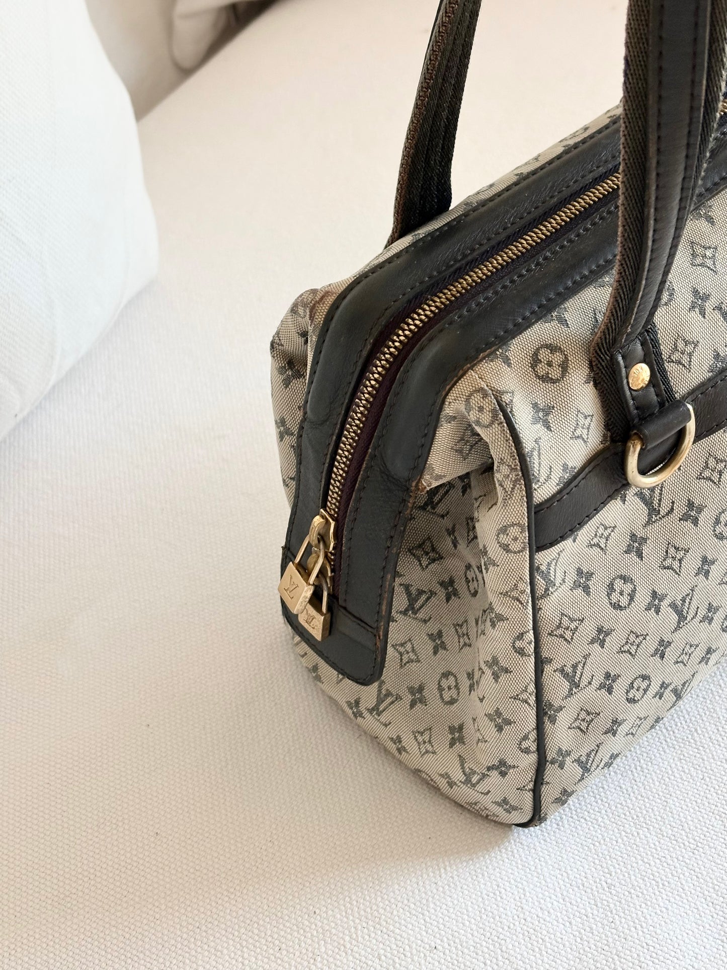 LOUIS VUITTON MONOGRAM MINI LIN CANVAS JOSEPHINE BAG