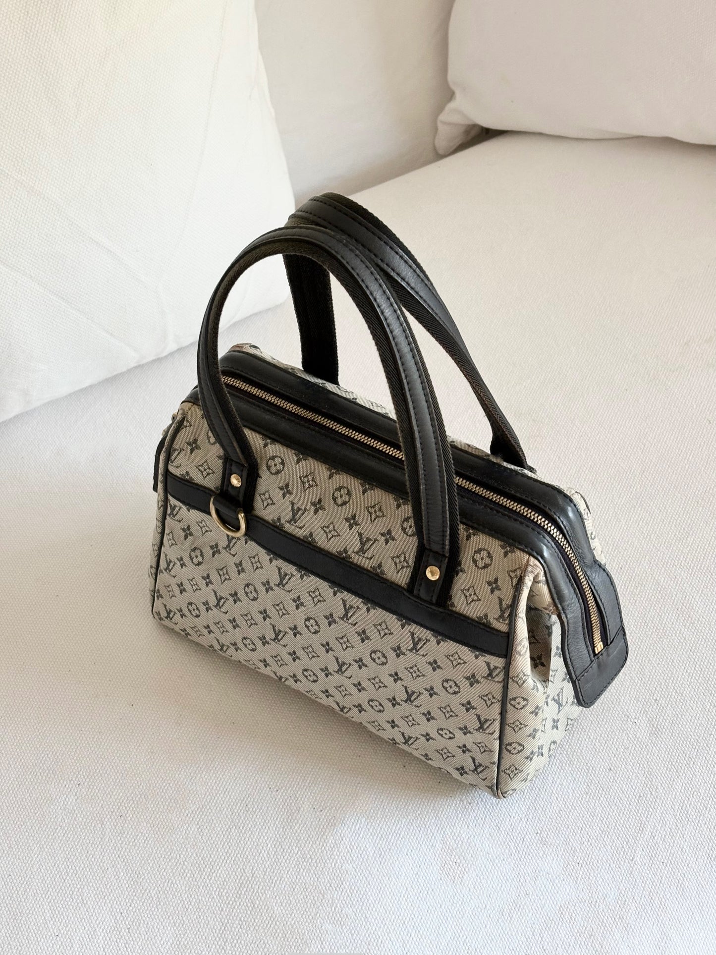 LOUIS VUITTON MONOGRAM MINI LIN CANVAS JOSEPHINE BAG
