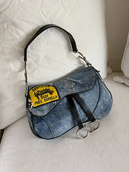 DIOR MISS DIORELLA DOUBLE SADDLE BAG