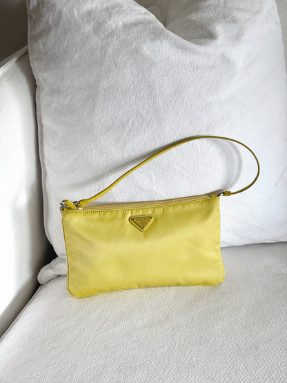 RE-NYLON YELLOW VELA SHOULDER BAG