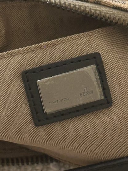 FENDI BEIGE ZUCCA MONOGRAM POCHETTE