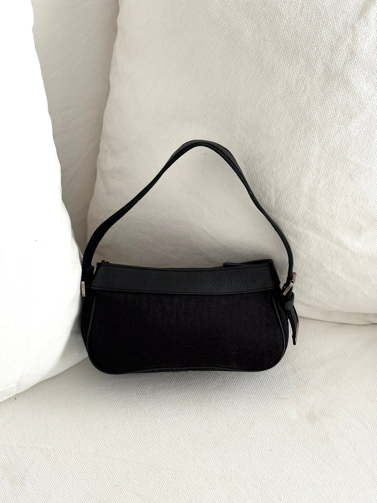DIOR MONOGRAM CANVAS COLUMBUS SHOULDER BAG