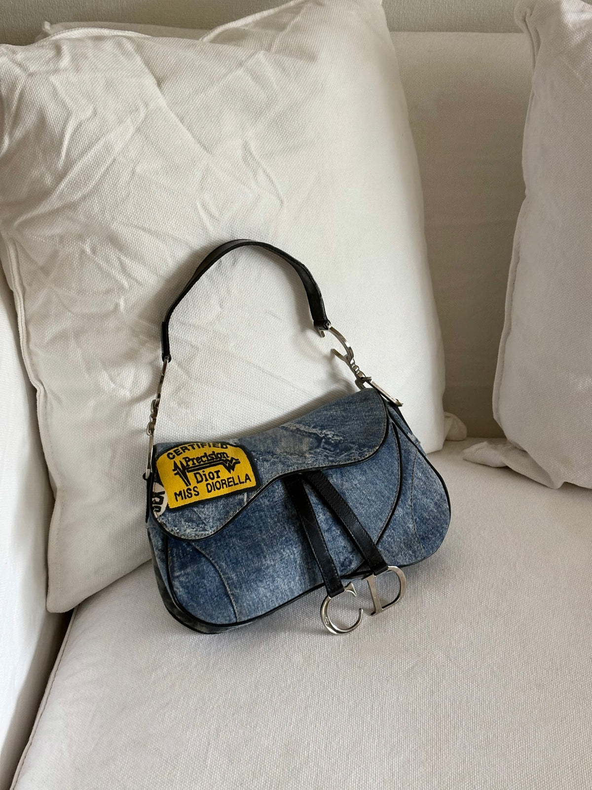 DIOR MISS DIORELLA DOUBLE SADDLE BAG