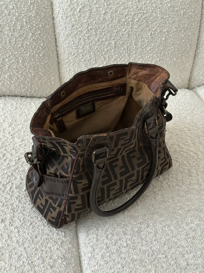FENDI ETNICO ZUCCA CANVAS TOTE BAG