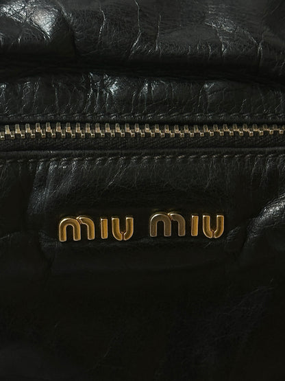 MIU MIU VITELLO LUX TWO WAY TOTE BAG
