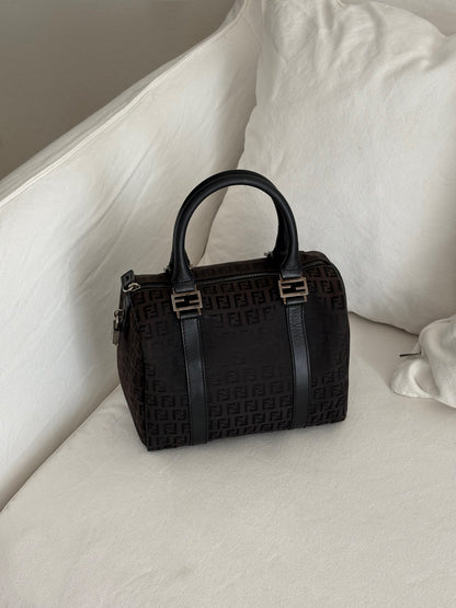 FENDI ZUCCHINO BAULETTO BOWLING BAG