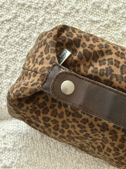 BOTTEGA VENETA JODIE LEOPARD TOP HANDLE BAG