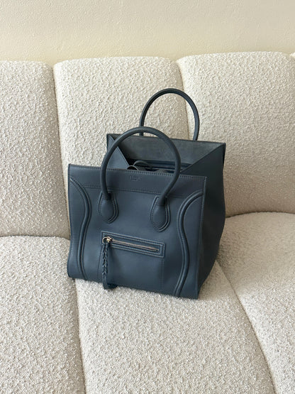 CELINE CALFSKIN PETROL BLUE PHANTOM LUGGAGE