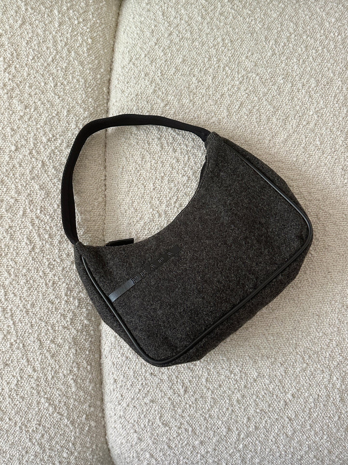 PRADA SPORT WOOL SHOULDER BAG