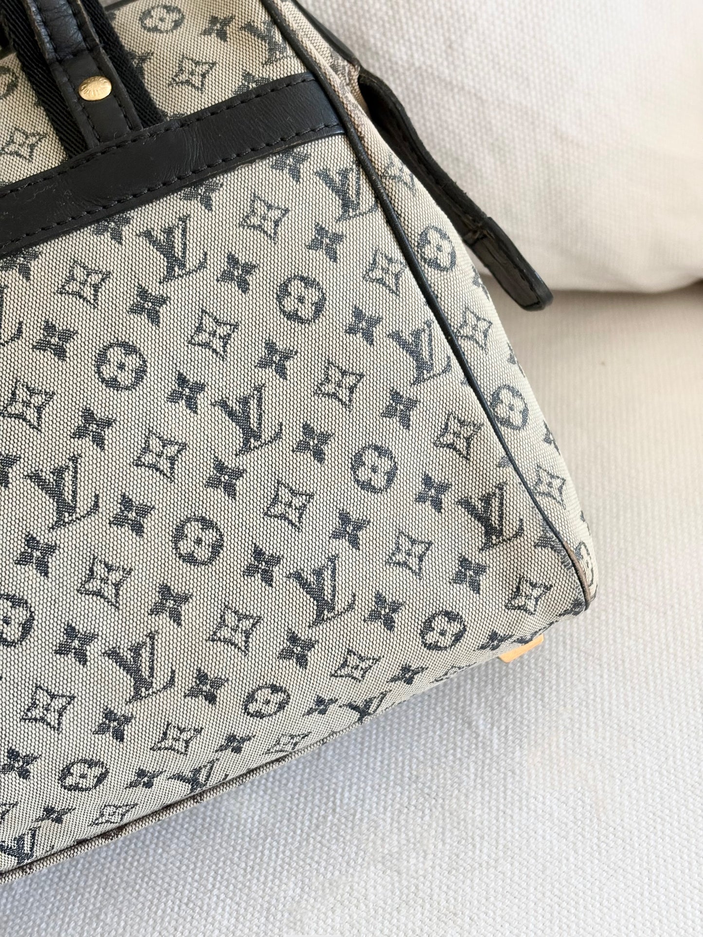 LOUIS VUITTON MONOGRAM MINI LIN CANVAS JOSEPHINE BAG