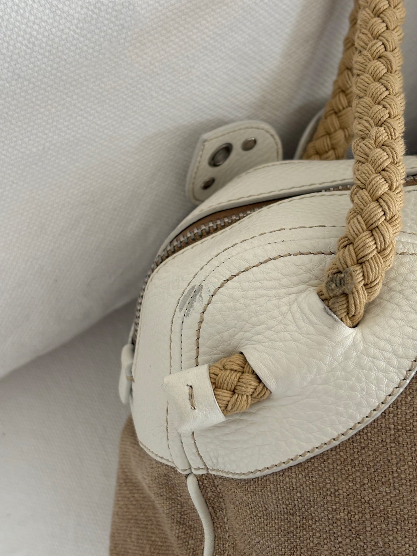 MIU MIU ARCHIVE FLOWER LEATHER SHOULDER BAG