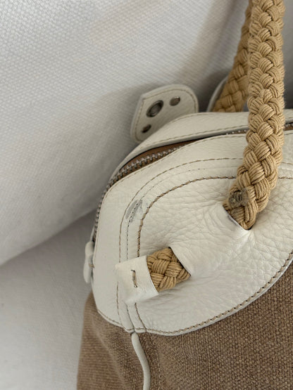 MIU MIU ARCHIVE FLOWER LEATHER SHOULDER BAG