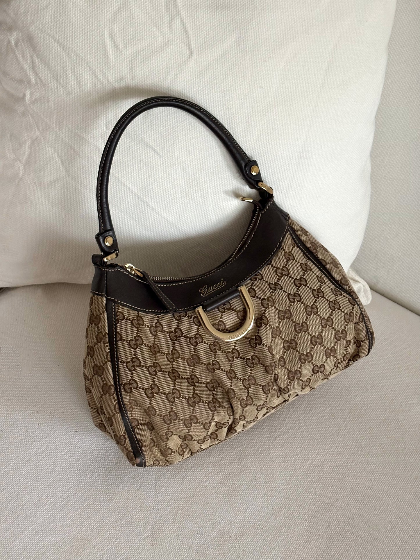 GUCCI GUCCISSIMA ABBEY D RING BAG