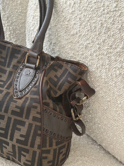 FENDI ETNICO ZUCCA CANVAS TOTE BAG