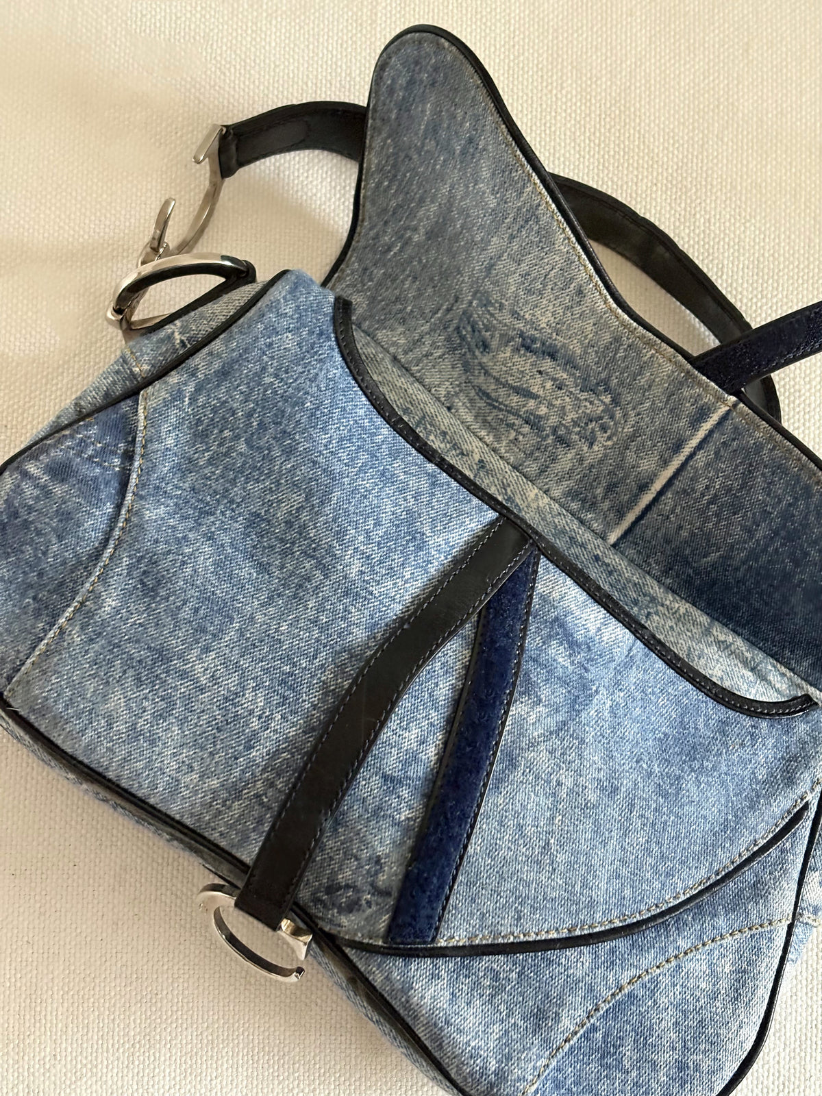 DIOR MISS DIORELLA DOUBLE SADDLE BAG