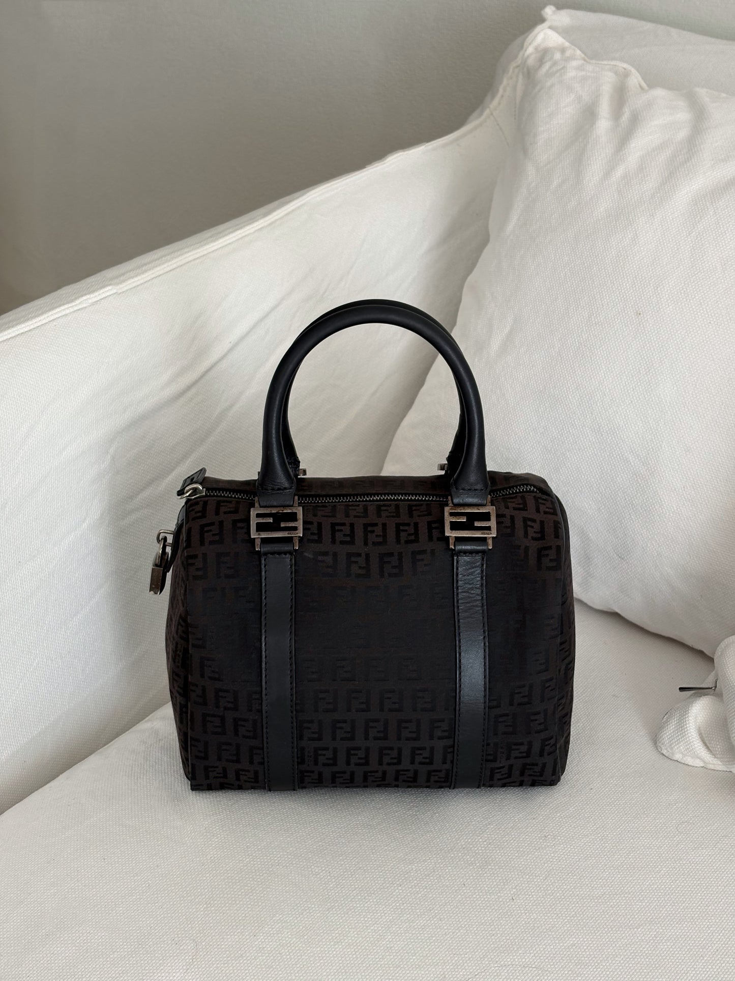 FENDI ZUCCHINO BAULETTO BOWLING BAG