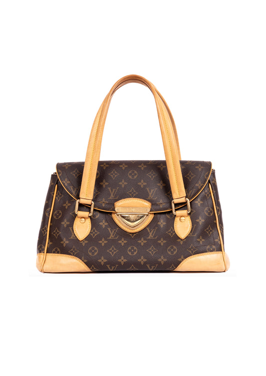 BEVERLY GM MONOGRAM SHOULDER BAG