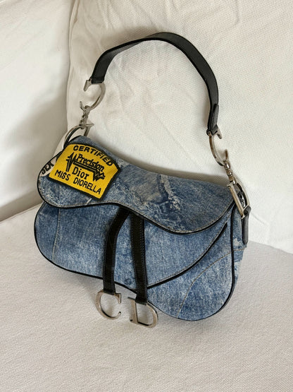 DIOR MISS DIORELLA DOUBLE SADDLE BAG