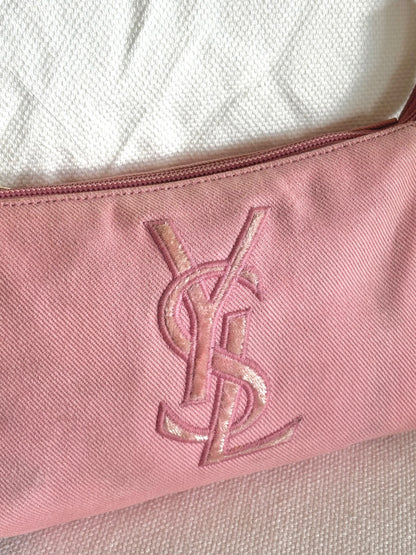 YSL RIVE GAUCHE MINI CANVAS SHOULDER BAG
