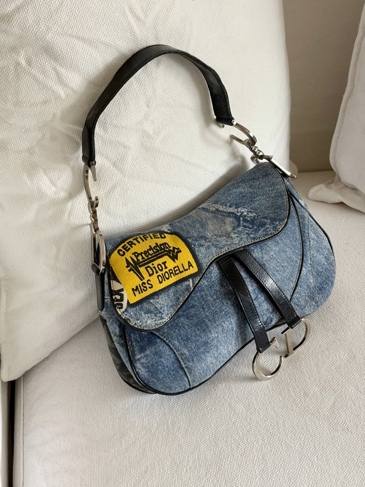 DIOR MISS DIORELLA DOUBLE SADDLE BAG