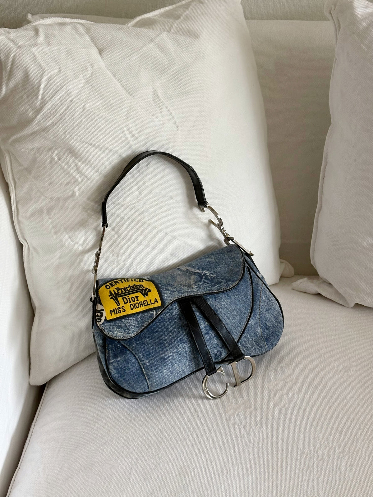 DIOR MISS DIORELLA DOUBLE SADDLE BAG