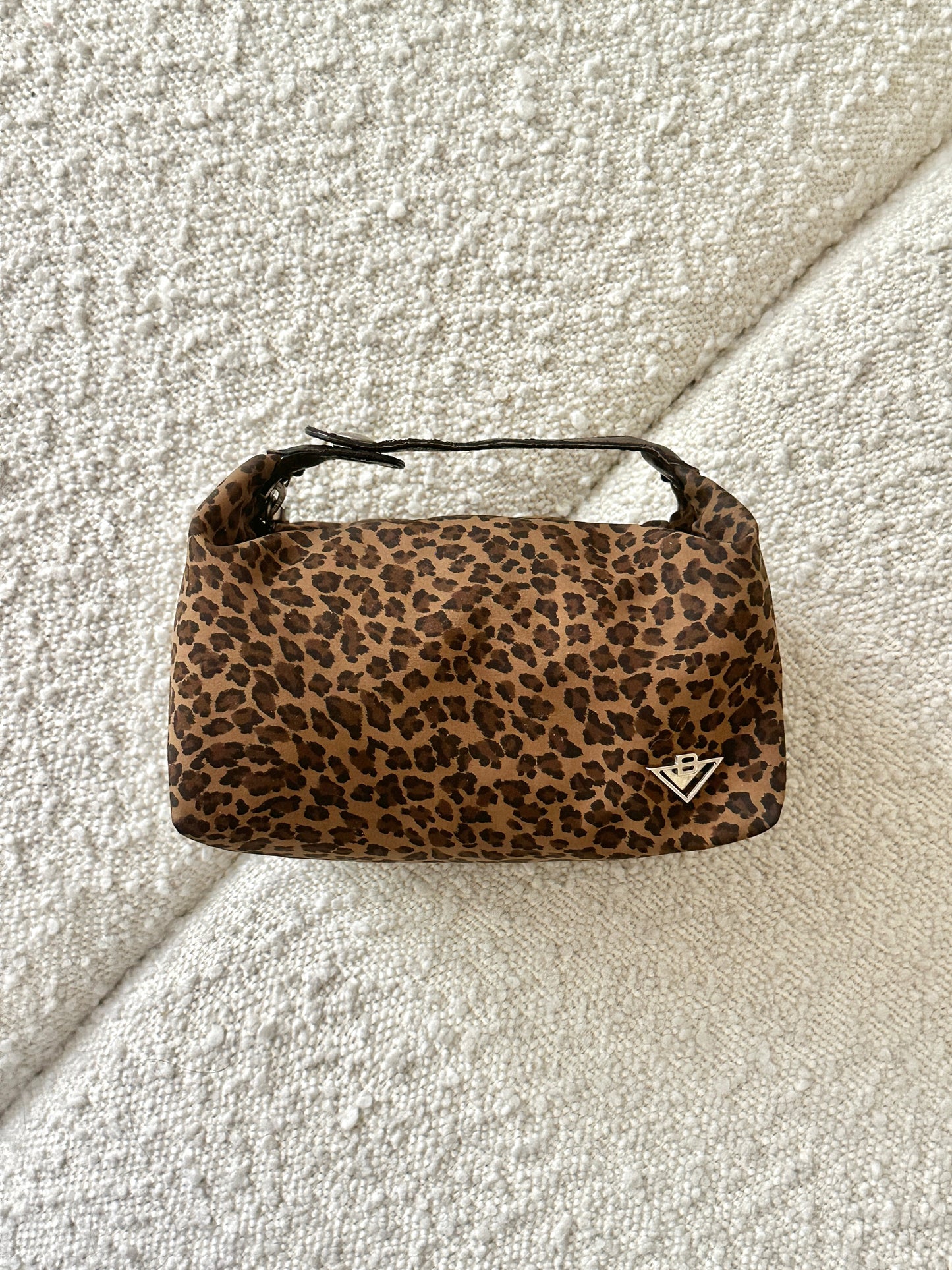 BOTTEGA VENETA JODIE LEOPARD TOP HANDLE BAG