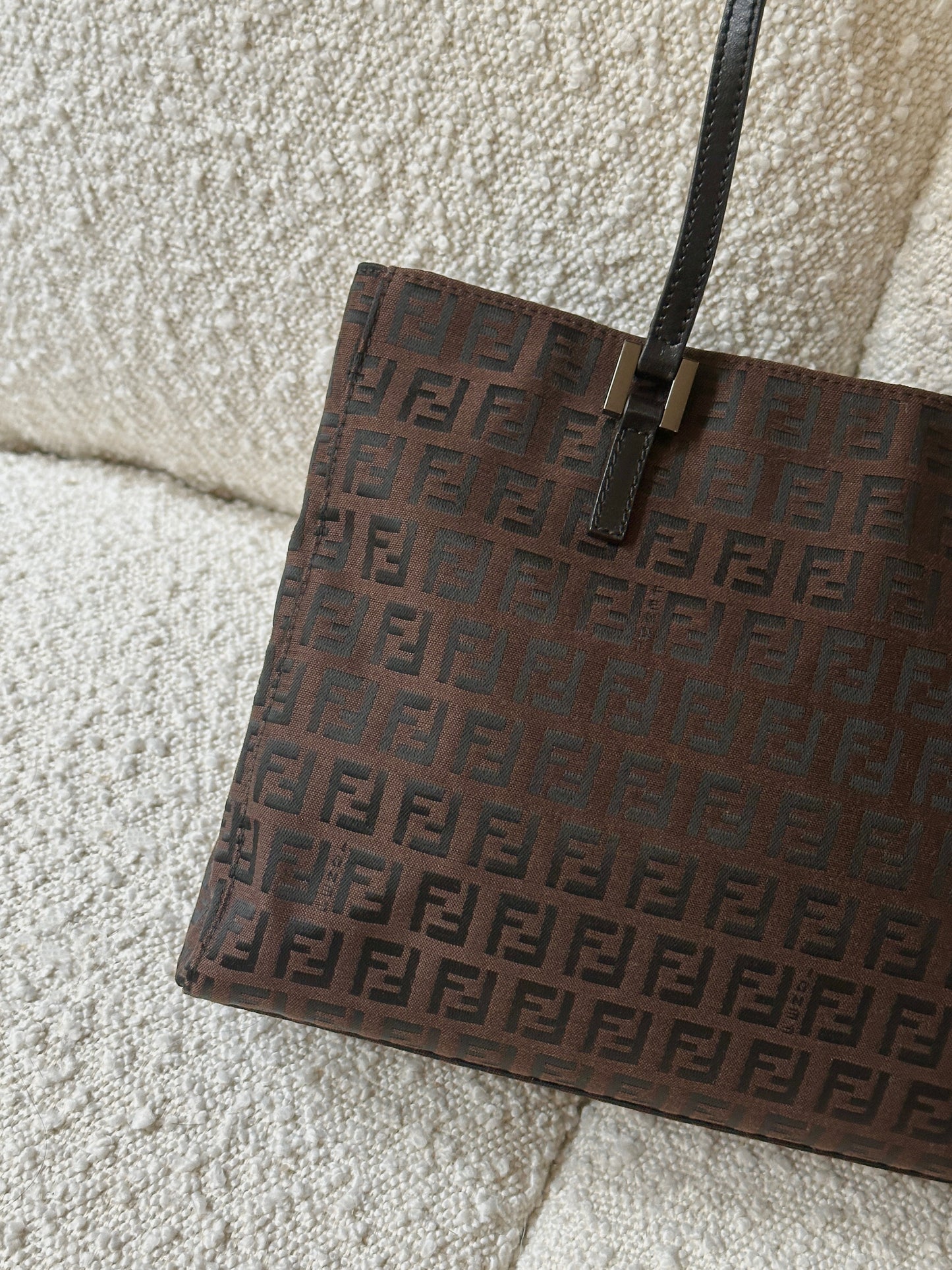 FENDI ZUCCHINO CANVAS MINI TOTE BAG