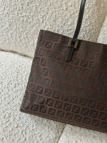 FENDI ZUCCHINO CANVAS MINI TOTE BAG