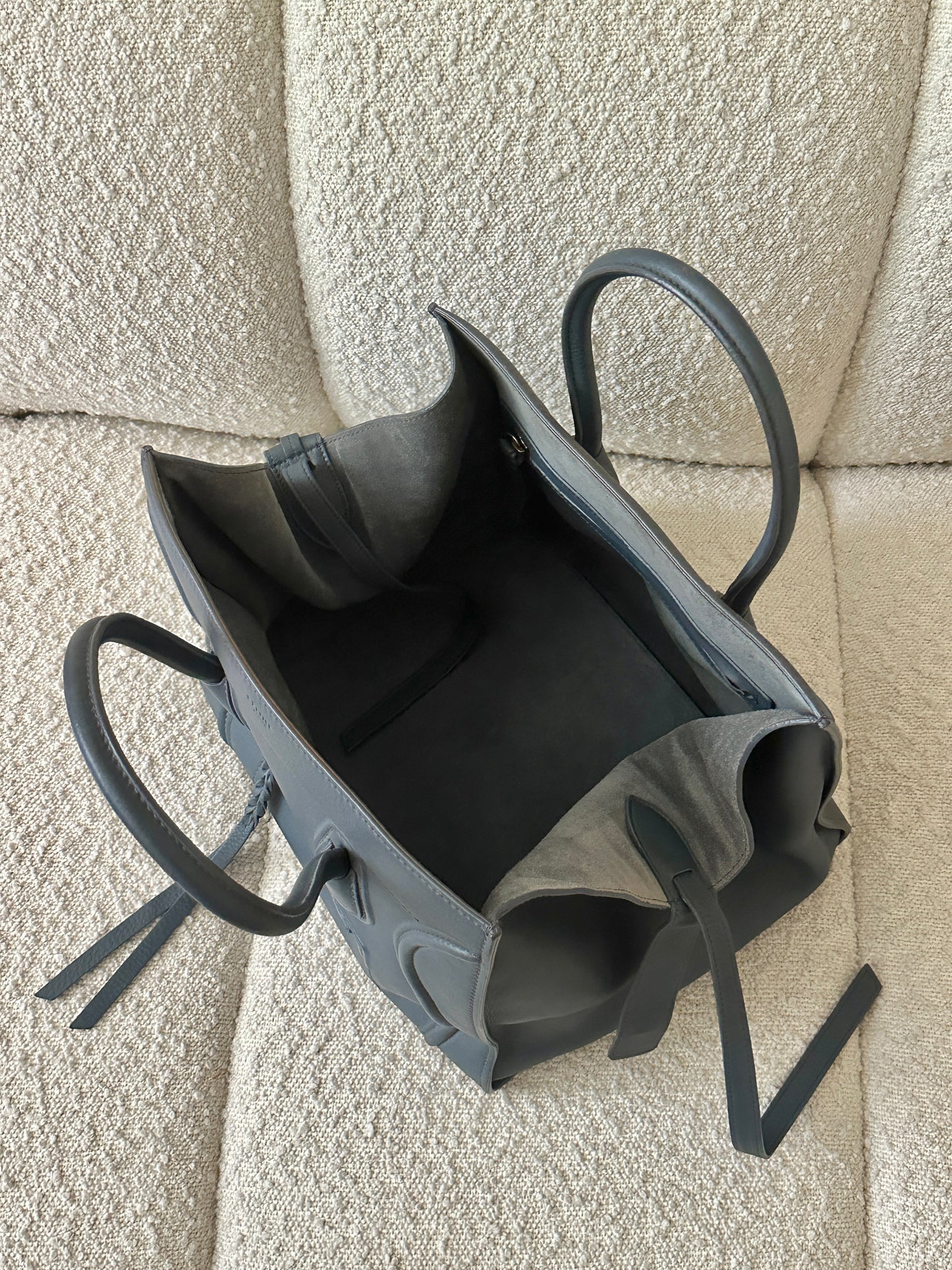 CELINE CALFSKIN PETROL BLUE PHANTOM LUGGAGE