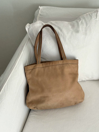 FENDI BORSA CHAIN LEATHER TOTE BAG
