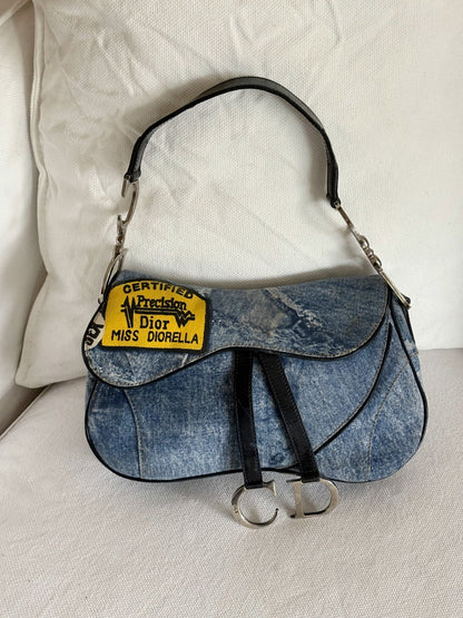 DIOR MISS DIORELLA DOUBLE SADDLE BAG
